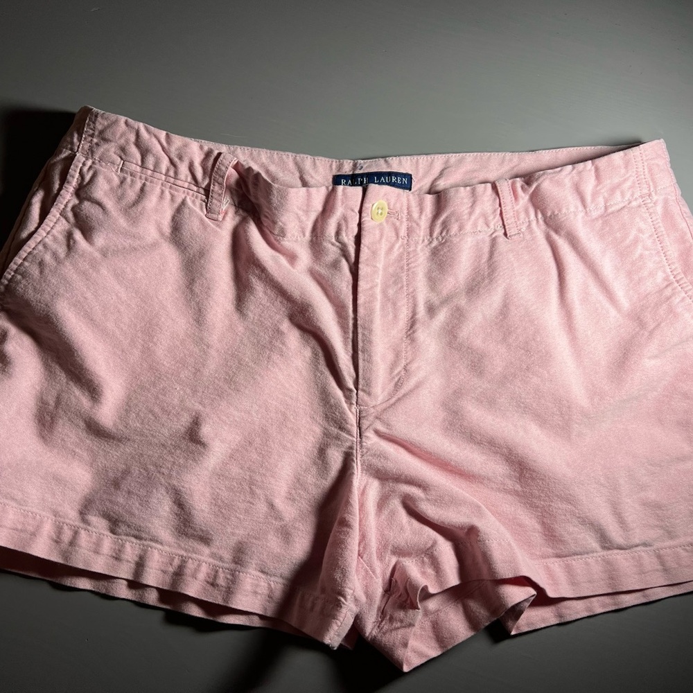 Ralph Lauren Women’s Size 14 Pink Cotton Chino Shorts